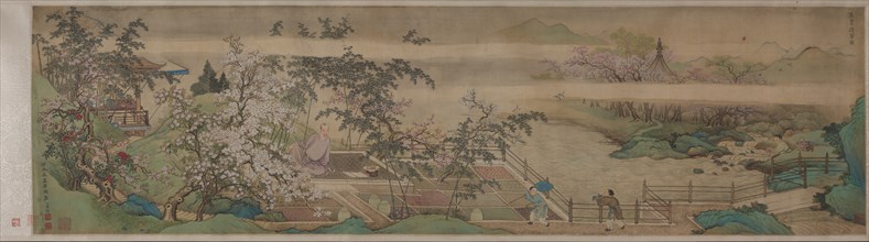 Cleansing Medicinal Herbs in the Stream on a Spring Day, 1703. Creator: Yu Zhiding (Chinese, 1647-c. 1716).