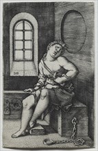 Cleopatra. Creator: Hans Sebald Beham (German, 1500-1550).
