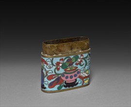 Cloisonne Opium Box, c 1800s. Creator: Unknown.