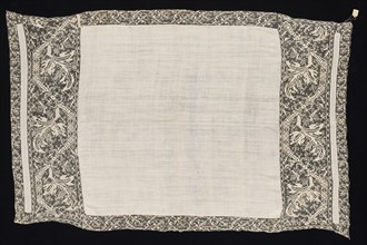 Cloth with Border of Vegetal Pattern, 19th century. Creator: Unknown.