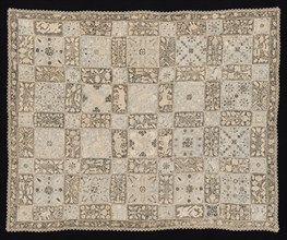 Cloth with Unicorns, Dragons, Other Animals, and Floral Patterns, 1800s. Creator: Unknown.