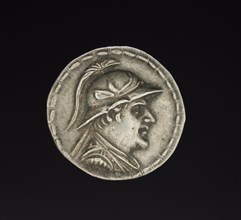 Coin of Eukratides I, 170-145 BC. Creator: Unknown.