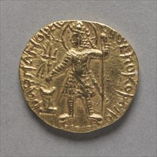 Coin of Kushan King Vasudeva I (obverse), c. AD 142/145-174/177. Creator: Unknown.