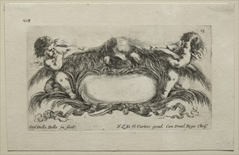Collection of Various Caprices and New Designs of Cartouches and Ornaments: No 15. Creator: Stefano Della Bella (Italian, 1610-1664).