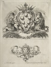 Collection of Various Caprices and New Designs of Cartouches and Ornaments: No. 6. Creator: Stefano Della Bella (Italian, 1610-1664).