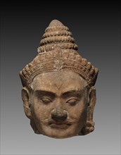 Colossal Head of a Deva, c. 1200. Creator: Unknown.
