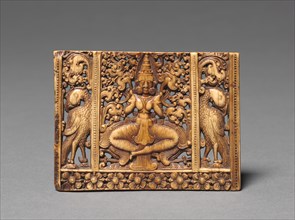 Comb Panel with a Seated Devi, 1600s. Creator: Unknown.