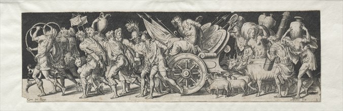 Combats and Triumphs No. 2: Triumphant March. Creator: Etienne Delaune (French, 1518/19-c. 1583).