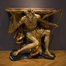 Console Table Depicting Chronos, or Father Time (top), c. 1700. Creator: Unknown.