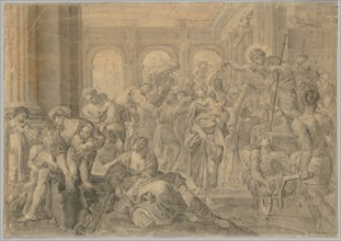 Copy of Annibale Carracci's St. Roch Giving Alms, 1595 or after. Creator: Unknown.