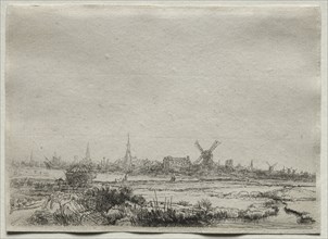 Copy of View of Amsterdam from the North West, 1700s. Creator: Unknown.