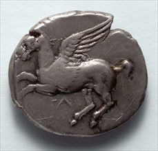Corinthian Stater: Pegasus (obverse), c. 380 BC. Creator: Unknown.