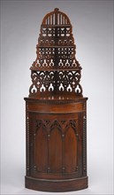 Corner Cabinet (Étagère), c. 1840-1850. Creator: Unknown.