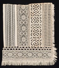 Corner Fragment with a Variety of Patterns, 19th century. Creator: Unknown.