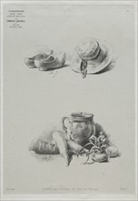 Course in Drawing: No. 4 - Still Life. Creator: Charles-Émile Jacque (French, 1813-1894).