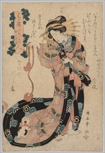 Courtesan, 1794-1834. Creator: Ipposai Kuniyasu (Japanese, 1794-1834).