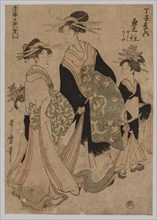 Courtesans and Attendants, 1753-1806. Creator: Kitagawa Utamaro (Japanese, 1753?-1806).