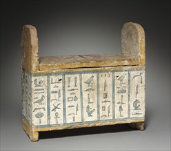 Covered Box and Shawabtys of Ditamenpaankh, 715-656 BC. Creator: Unknown.