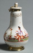 Covered Flask, c. 1720-1723. Creator: Meissen Porcelain Factory (German).