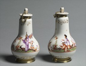 Covered Flasks, c. 1720-1723. Creator: Meissen Porcelain Factory (German).