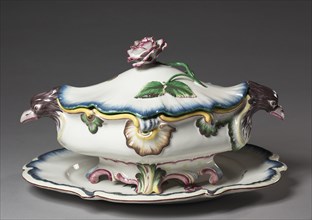Covered Tureen on Stand, c. 1750. Creator: Strasbourg Factory (French).