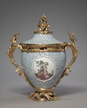 Covered Vase (2 of 2), mid-1700s. Creator: Meissen Porcelain Factory (German).