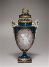Covered Vase, 1881. Creator: Meissen Porcelain Factory (German).