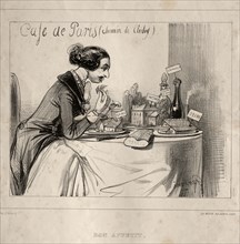 Croquis Fantastique: Bon Appetit, 1839. Creator: Paul Gavarni (French, 1804-1866).