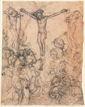 Crucifixion with the Two Thieves, second half 15th century. Creator: Unknown.