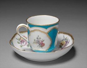 Cup and Saucer, 1759. Creator: Sèvres Porcelain Manufactory (French, est. 1740).