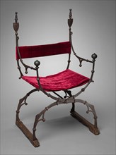 Curule (Folding) Chair, c. 1450-1500. Creator: Unknown.