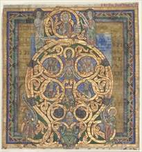 Cutting from an Antiphonary: Initial A[spiciens a longe]: The Tree of Jesse, c. 1115-1125. Creator: Unknown.
