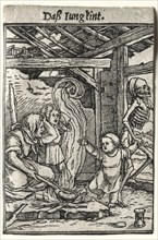 Dance of Death: The Child, c. 1526. Creator: Hans Holbein (German, 1497/98-1543).