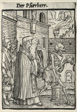 Dance of Death: The Pastor. Creator: Hans Holbein (German, 1497/98-1543).