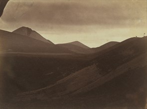 Dark Landscape with Hills, c. 1857. Creator: Frank Chauvassaignes (French).