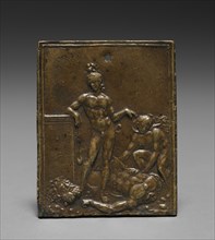 David Triumphant over Goliath, late 1400s - early 1500s. Creator: Moderno (Italian, 1467-1528).