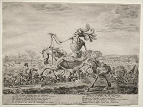Death on the Battlefield, 1646-1647. Creator: Stefano Della Bella (Italian, 1610-1664).