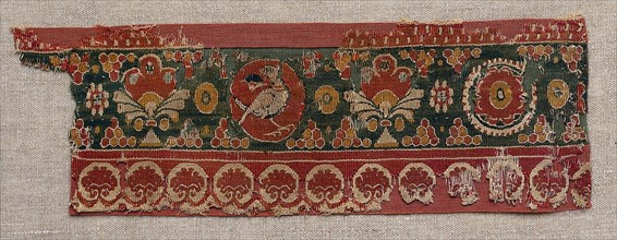Decorated Band from a Tunic or Curtain, 600s. Creator: Unknown.