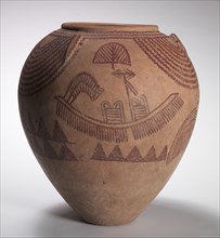 Decorated Jar with Boat Scenes, c. 3300-3100 BC. Creator: Unknown.