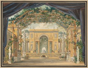 Decoration Executed for the Birthday of His Majesty the King of Westphalia, 1811. Creator: Pierre-Luc-Charles Cicéri (French, 1782-1868).
