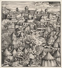 Der Weisskunig (The White King): The Siege of Padua, 1512-1515. Creator: Hans Burgkmair (German, 1473-1531).