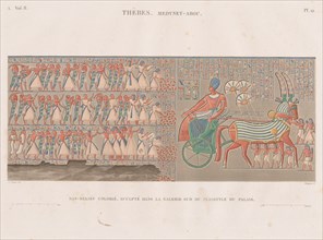 Description of Egypt: Thebes. Medynet-Abou, Vol. II, Pl. 12, 1822. Creator: Antoine Phelippeaux (French, 1767-1830).