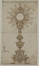 Design for a Monstrance, 1600s. Creator: Anonymous.