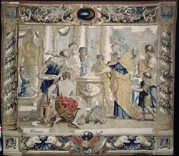 Dido Sacrifices to Juno, the Goddess of Marriage, 1679. Creator: Giovanni Francesco Romanelli (Italian, 1610-1662); Michael Wauters (Flemish, 1679).