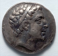 Didrachm: Royal Head (obverse), 220-179 BC. Creator: Unknown.