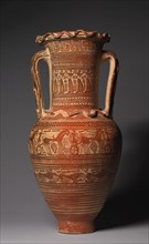 Dipylon Amphora, 8th Century BC. Creator: Workshop of Athens 894 (Greek), attributed to.