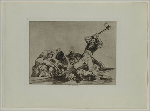 Disasters of War: Pl., 3, The Same (Thing) , 1810-1813. Creator: Francisco de Goya (Spanish, 1746-1828); Real Academia.