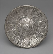 Dish with Tambourine Players, 700-600 BC. Creator: Unknown.