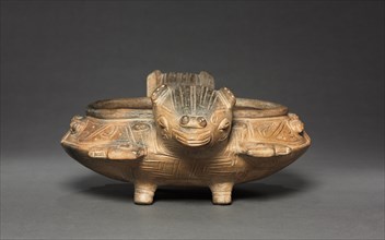 Double-Bat Bowl, c. 900-1550. Creator: Unknown.