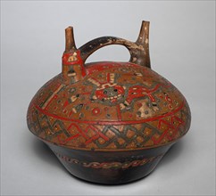 Double-spouted Vessel, 750-1 BC. Creator: Unknown.